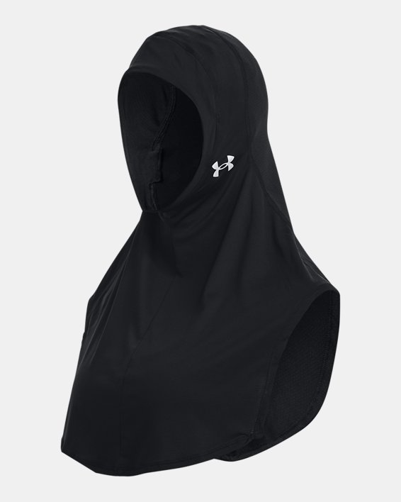 Women's UA Extended Sport Hijab in Black image number 0